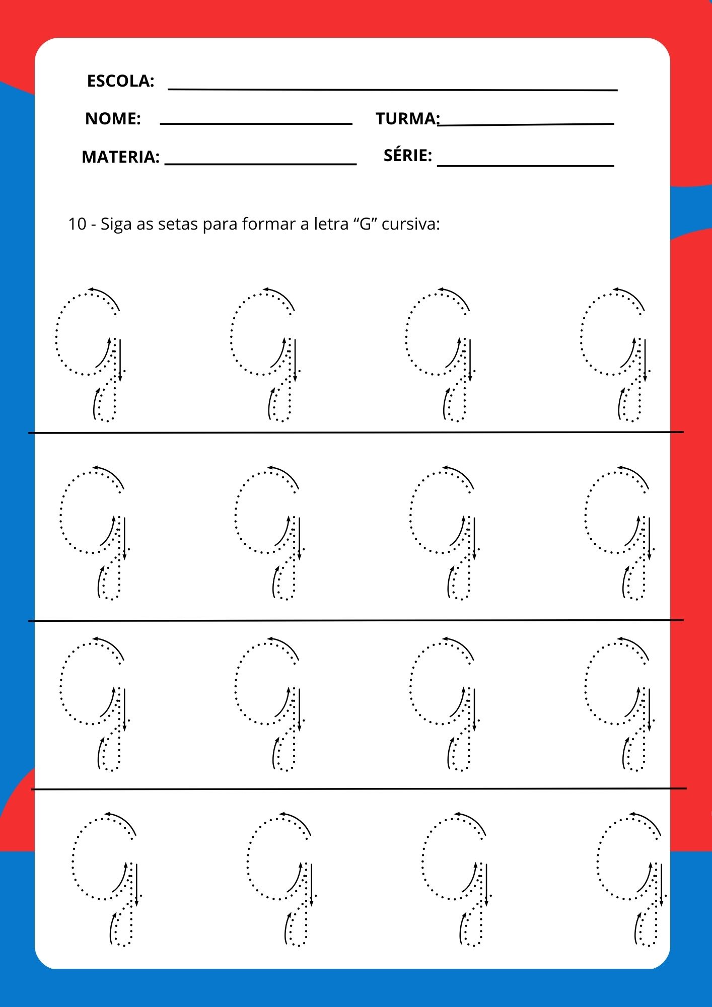 como usar a letra g em jogos de alfabetização