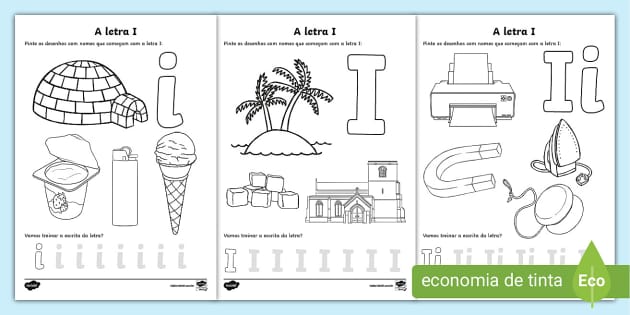 atividades com a letra i para alfabetização