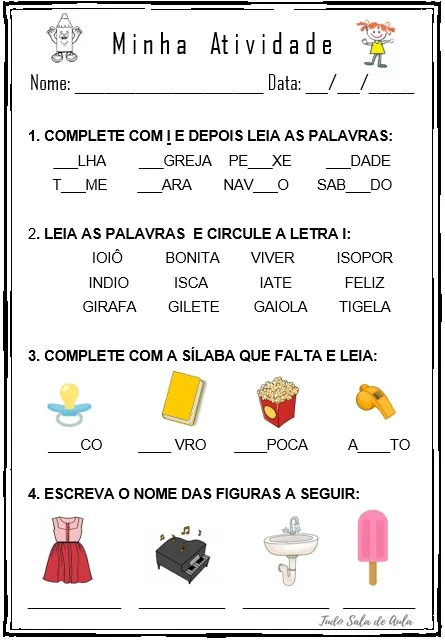 erros comuns ao ensinar a letra i para crianças