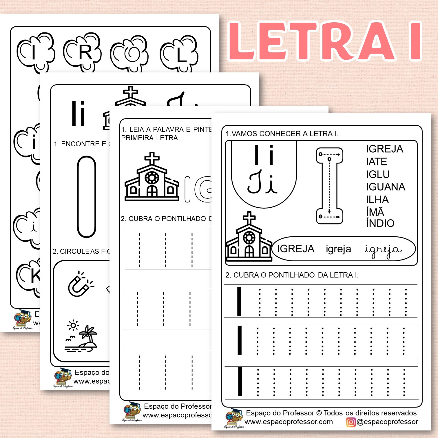 atividades divertidas com a letra i para alfabetização