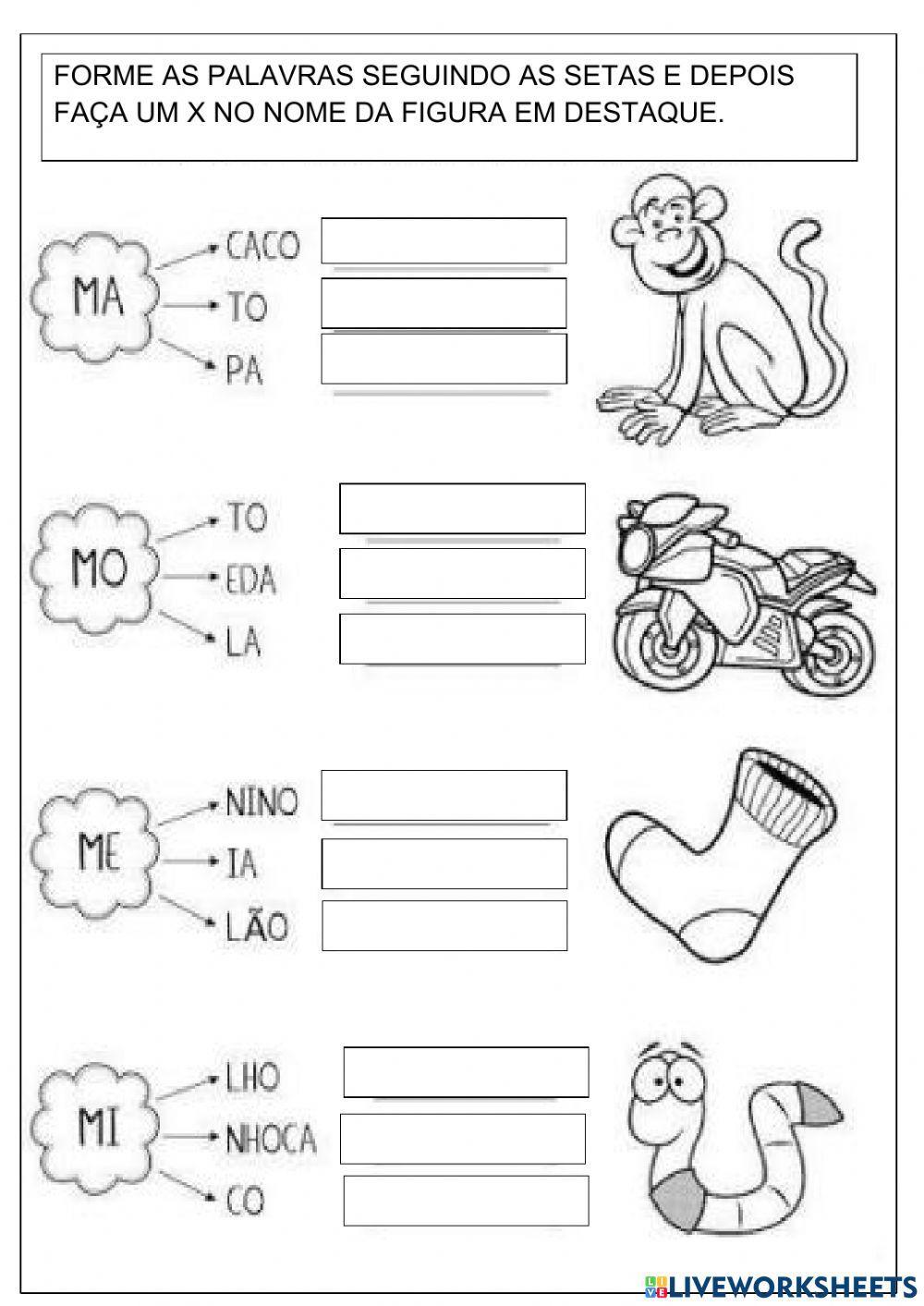 atividades divertidas com a letra m para imprimir