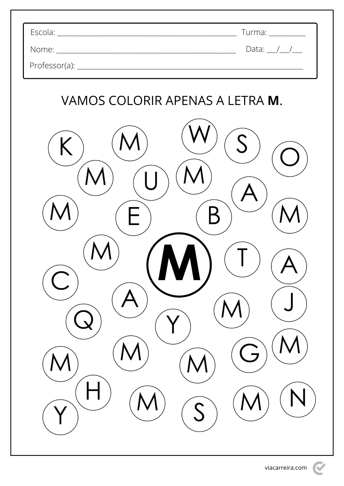 atividades com m vs n para 2 ano