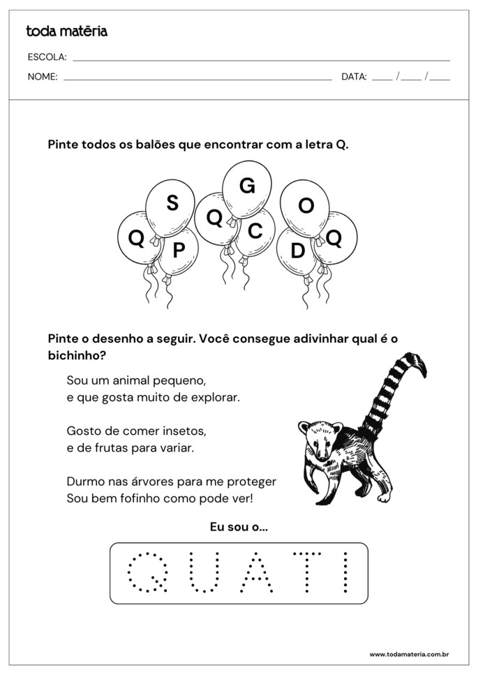 erros comuns ao ensinar a letra q para imprimir