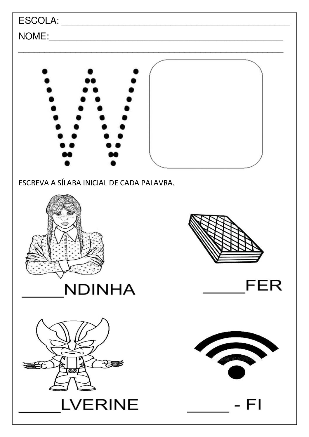 como ensinar a pronúncia da letra w em palavras estrangeiras