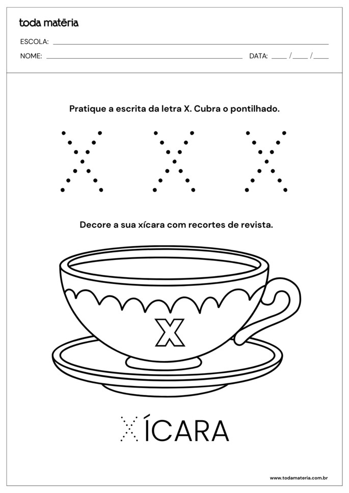 atividades com xilofone vs atividades com massinha letra x