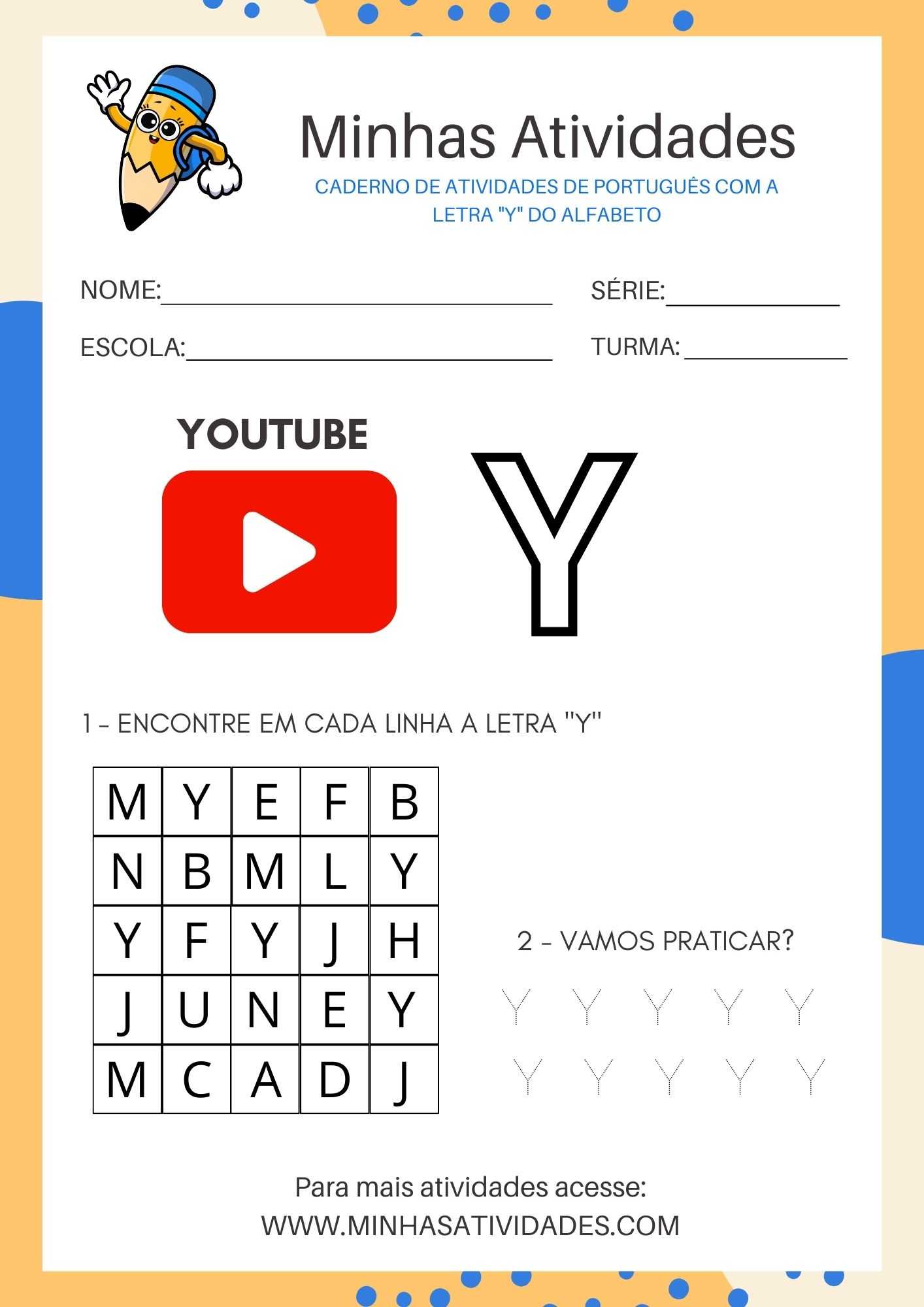 como usar a letra y em nomes próprios na educação infantil