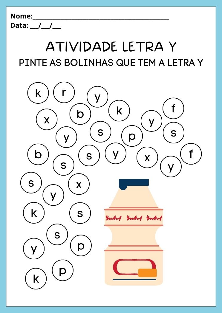 como usar a letra y em nomes próprios na educação infantil