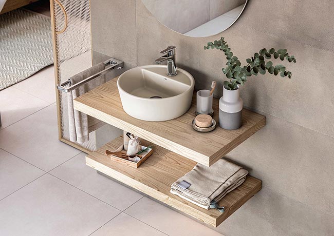 bancada com cuba de sobrepor