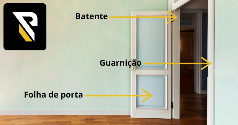 Batente de porta metálico