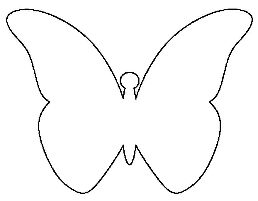 desenhos de borboletas com asas abertas para colorir