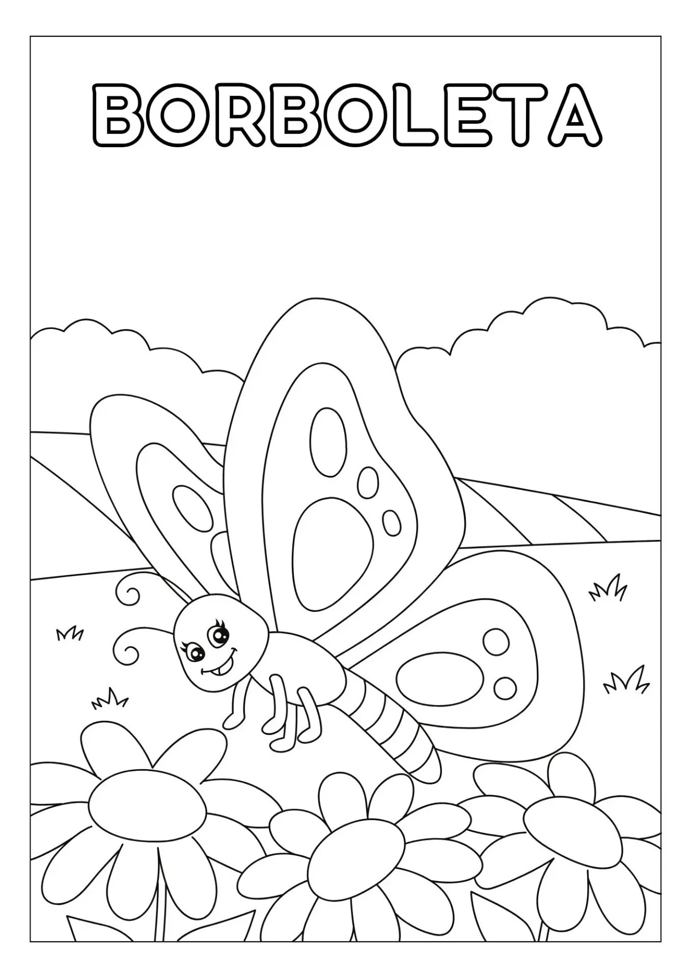 melhores desenhos de borboletas para imprimir