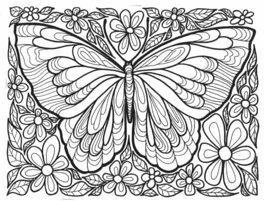 borboletas para colorir e imprimir