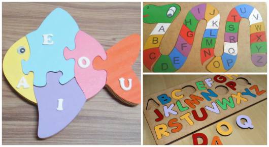 brinquedo com a letra m