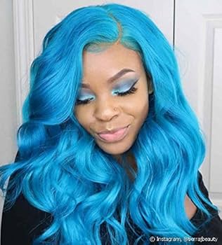 manter cabelo azul vibrante