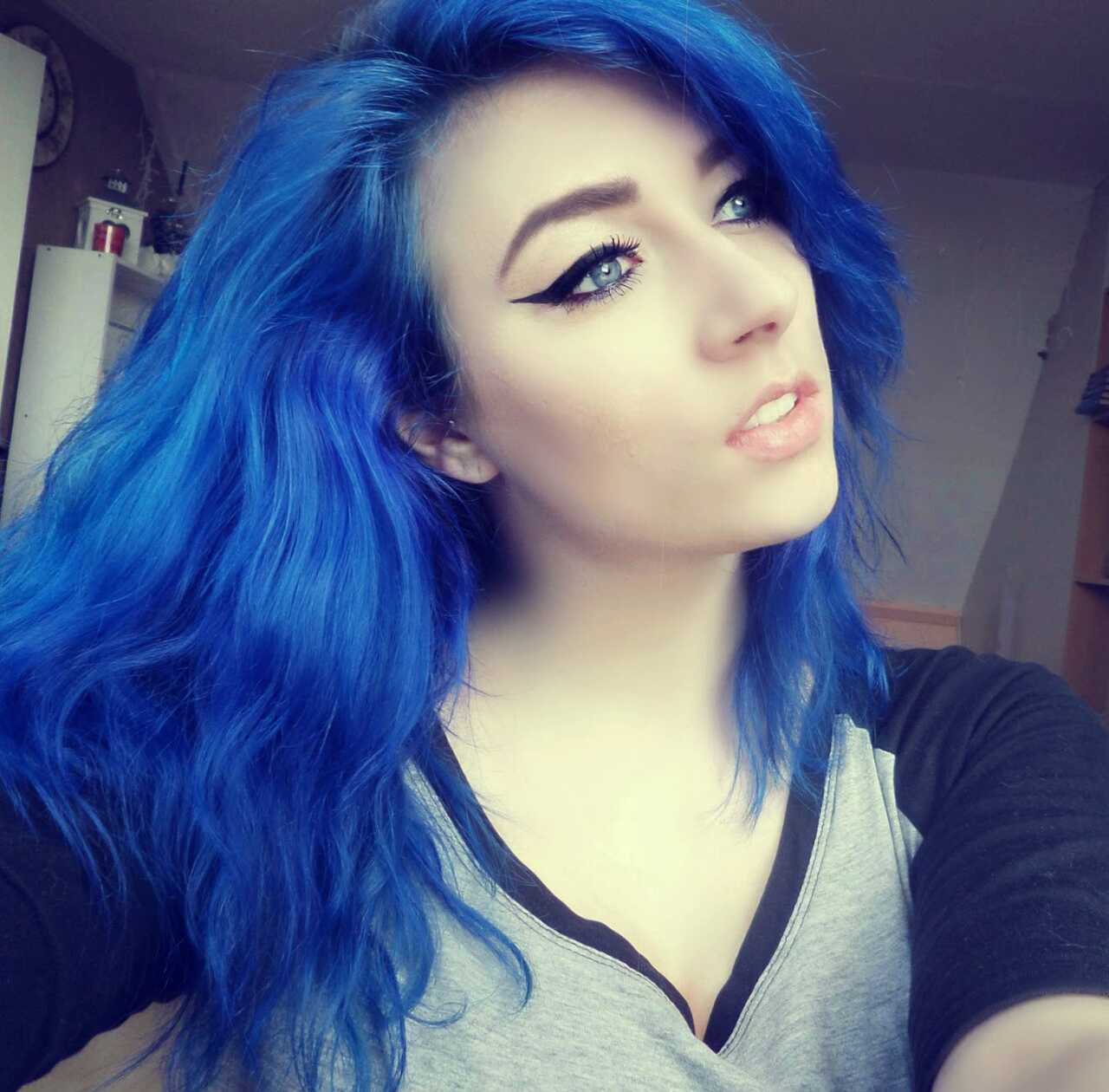 tendências cabelo azul 2026