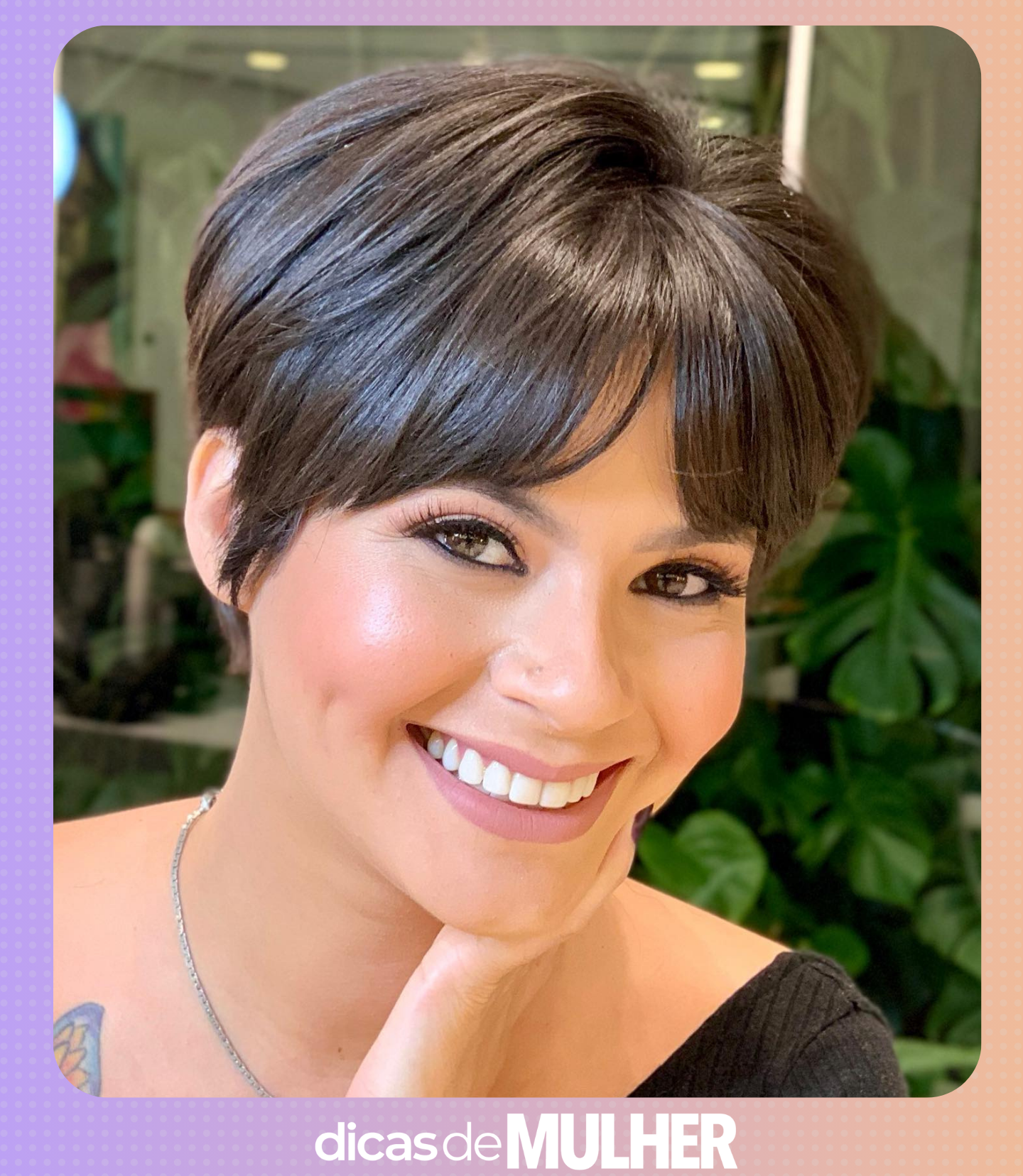 50 fotos de cabelo curto liso com franja para inspirar