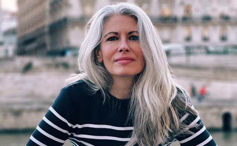 cabelo grisalho feminino