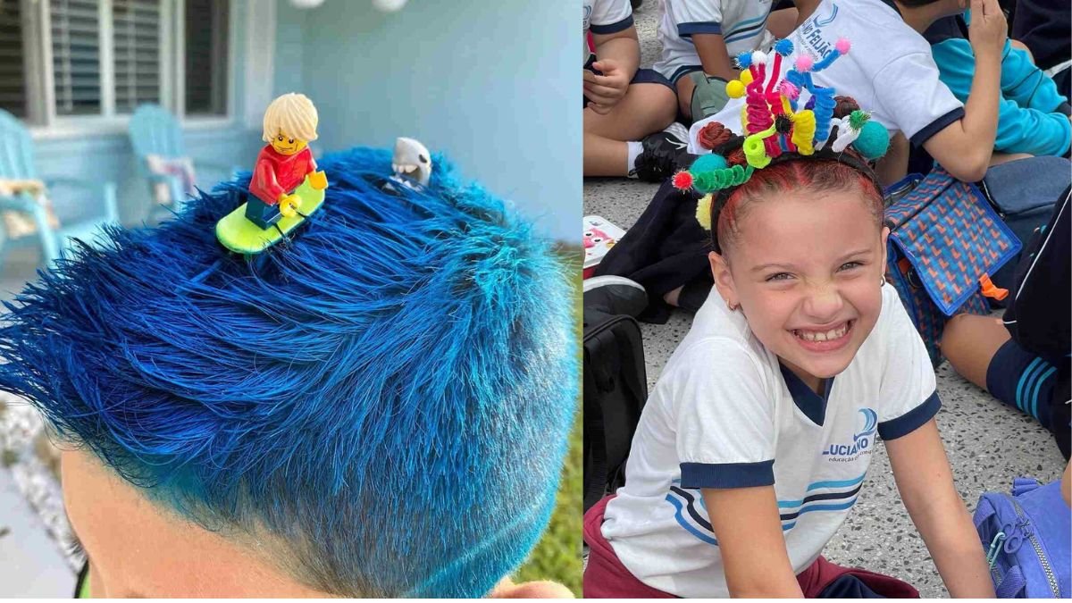 custo médio para materiais de cabelo maluco infantil