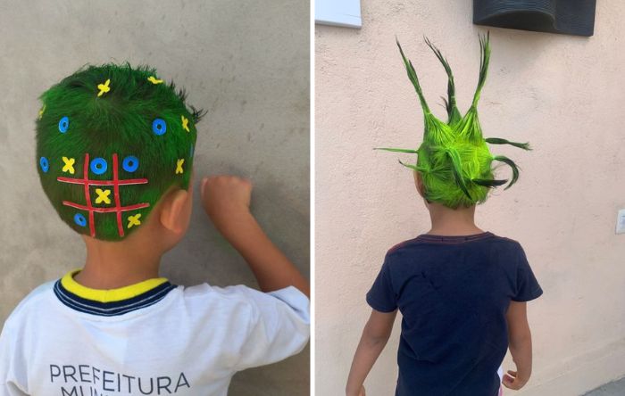 como fazer cabelo maluco de dinossauro passo a passo