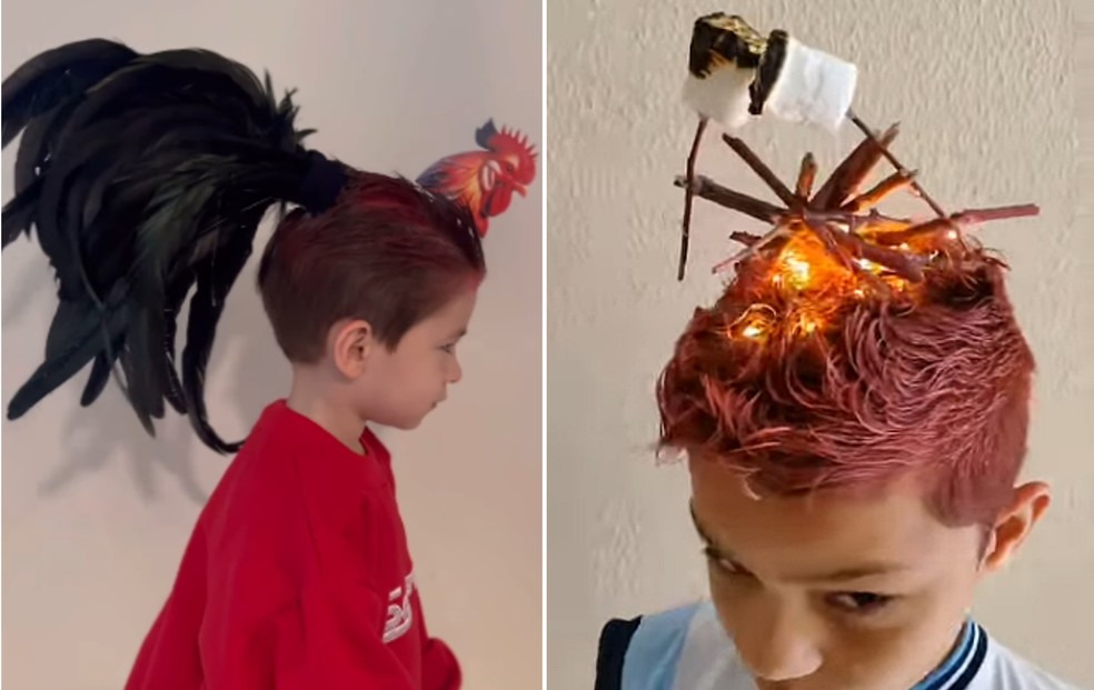 ideias criativas cabelo maluco menino inspirador