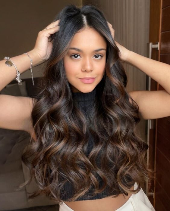 morena iluminada caramelo