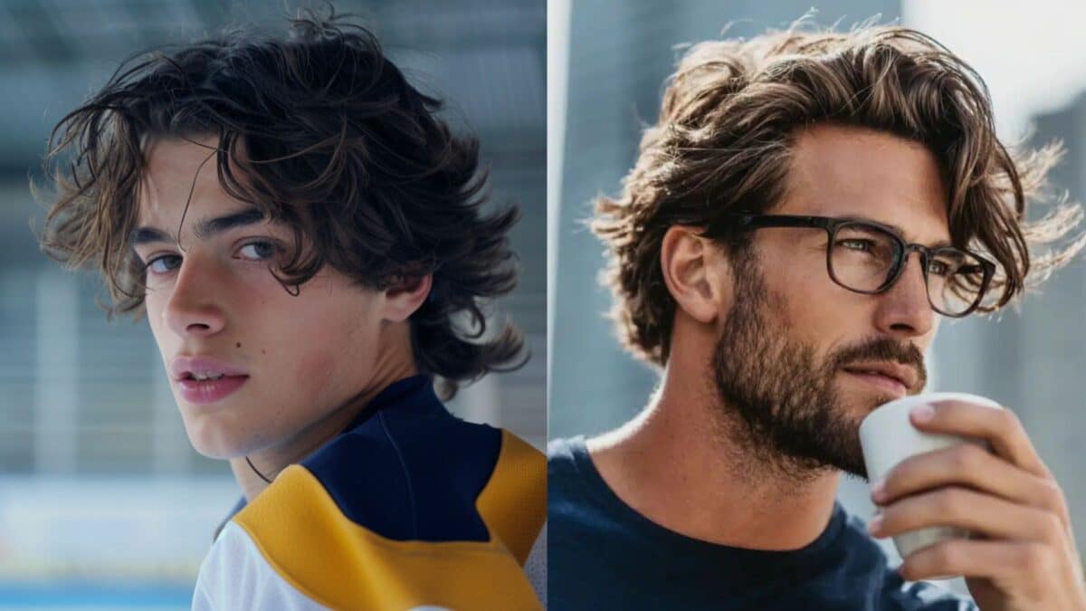 cabelo old money ondulado