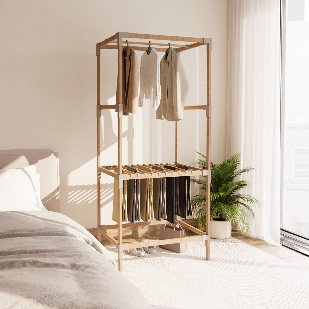 Closet Aberto com Gavetas
