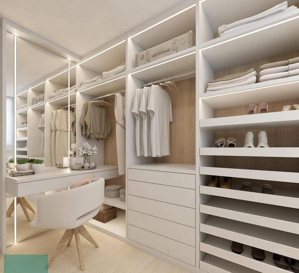 Closet Aberto Minimalista