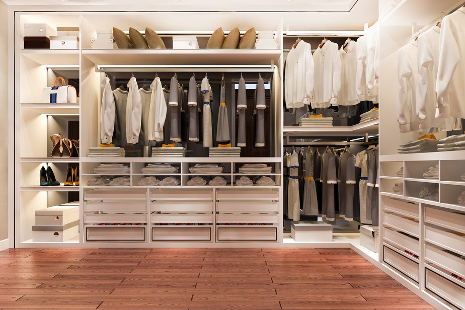 Arara de Roupa Closet Aberto