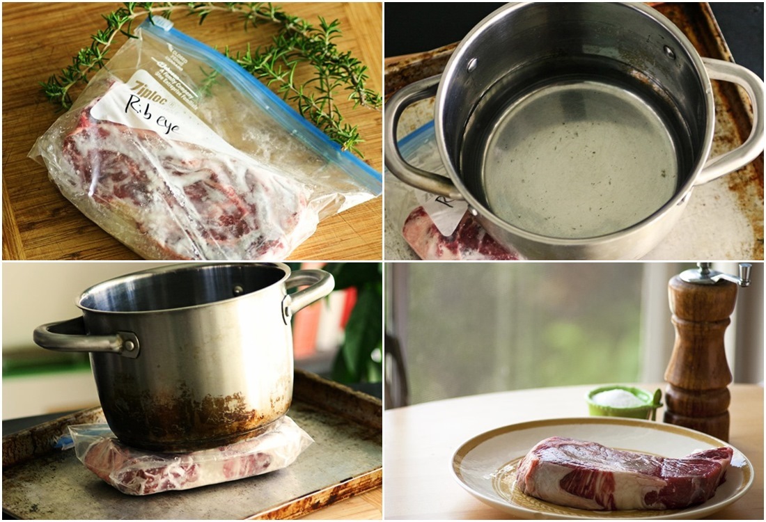 truque para descongelar carne