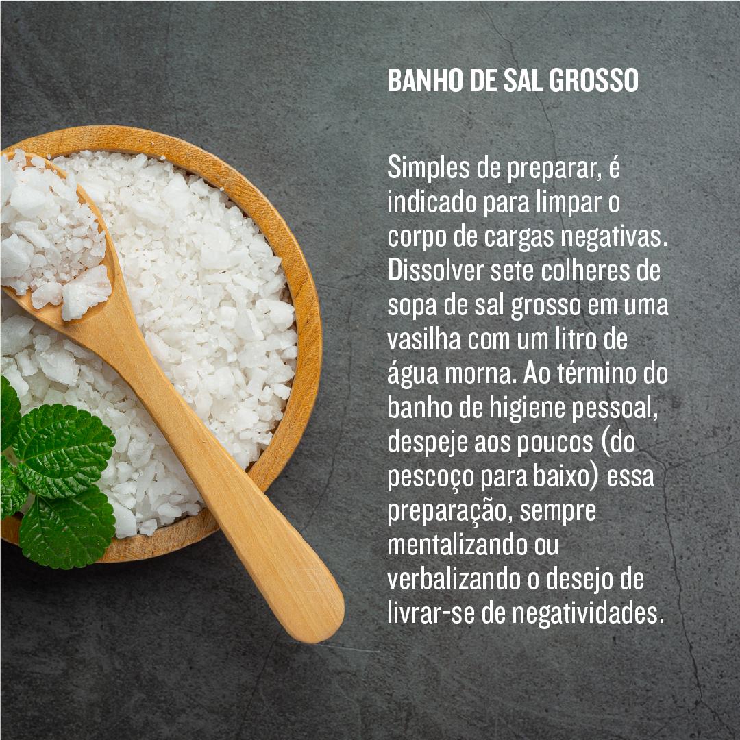 melhores banhos de sal grosso para cada situação