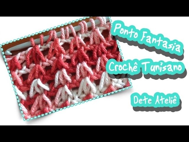 Projetos Simples com Ponto Palito de Crochê Tunisiano para Iniciantes