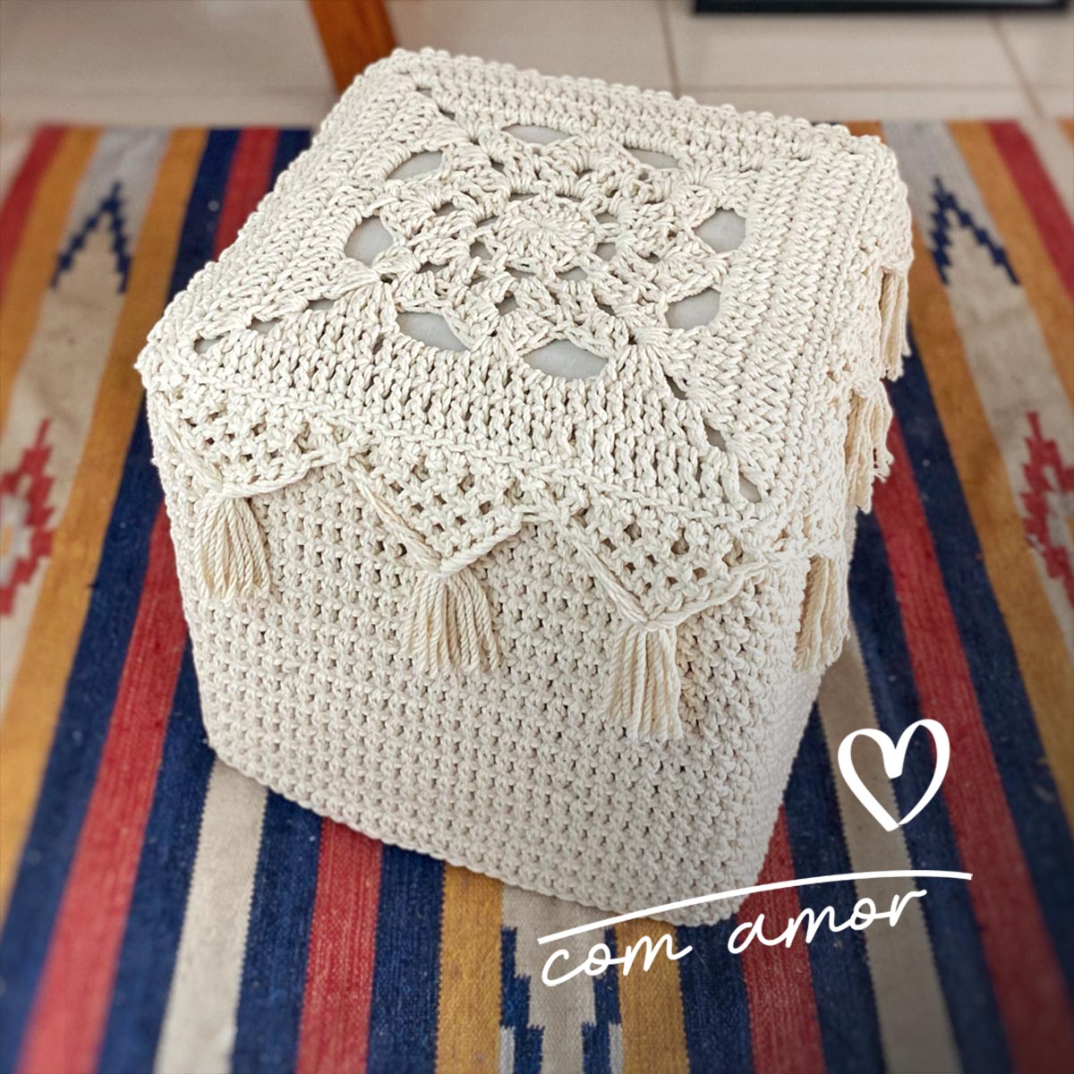 Como Escolher o Enchimento Ideal para seu Pufe de Crochê: Opções e Dicas