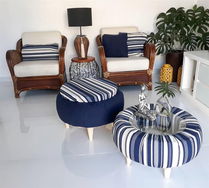 como fazer um pufe de pneu