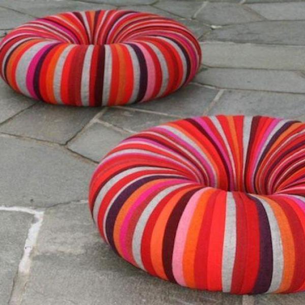 5 maneiras criativas de decorar seu pufe de pneu