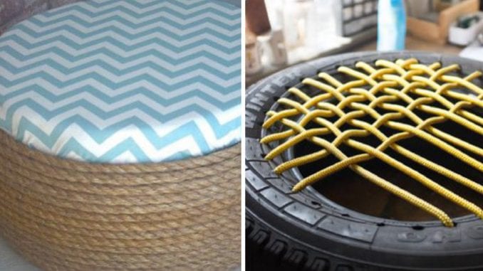Como escolher o melhor tecido para seu pufe de pneu