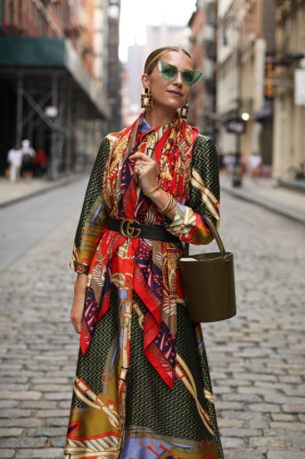 como usar lenços e echarpes