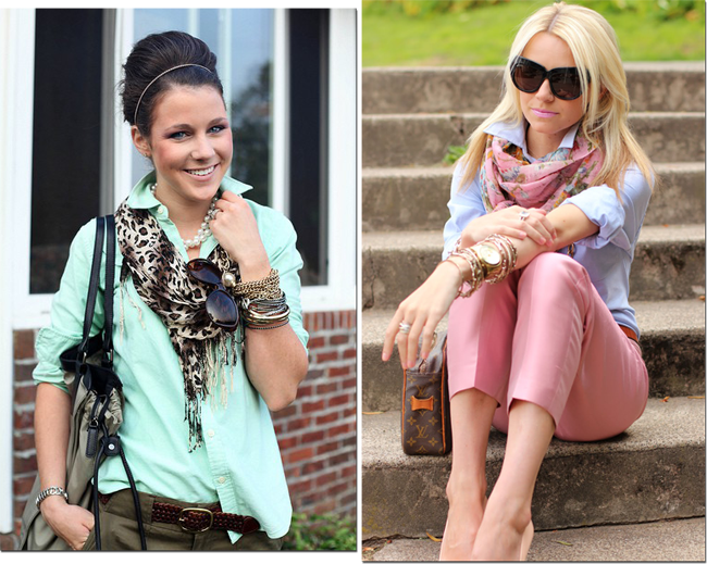 como usar lenços e echarpes