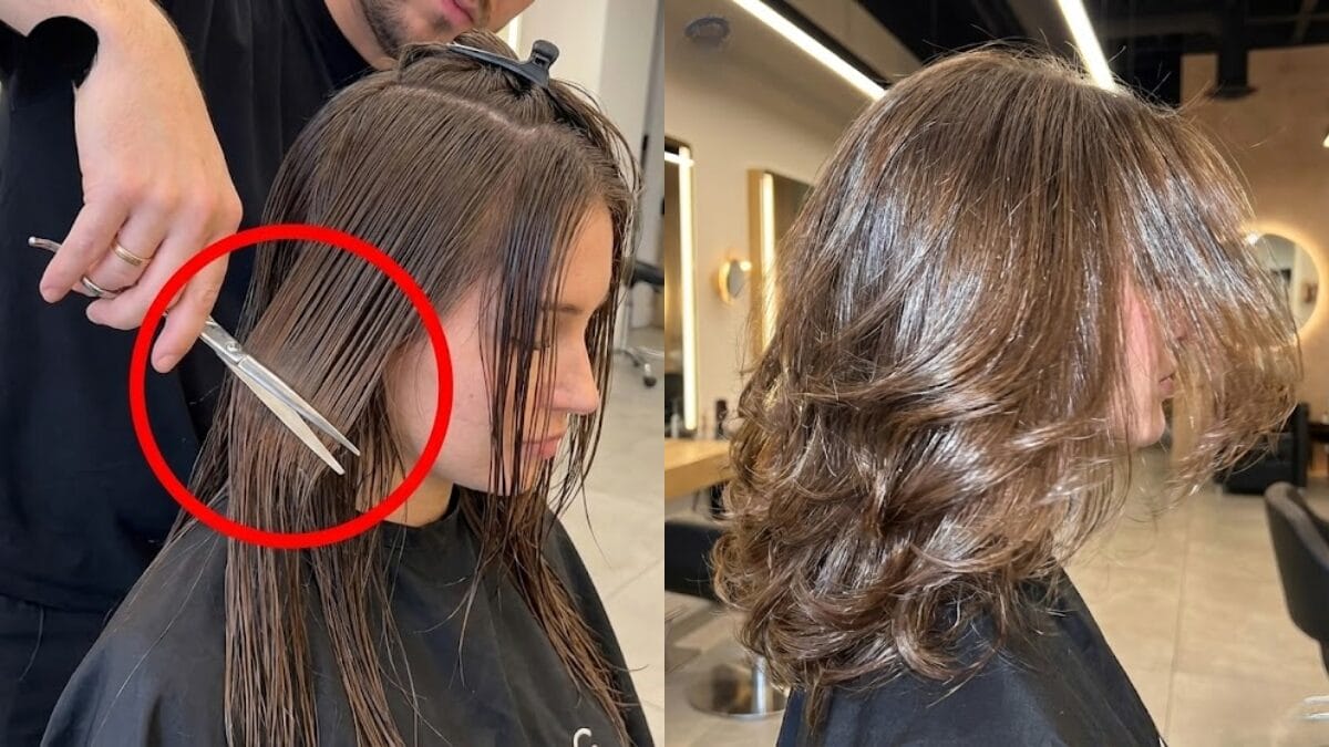 corte em U para cabelo longo liso rosto redondo