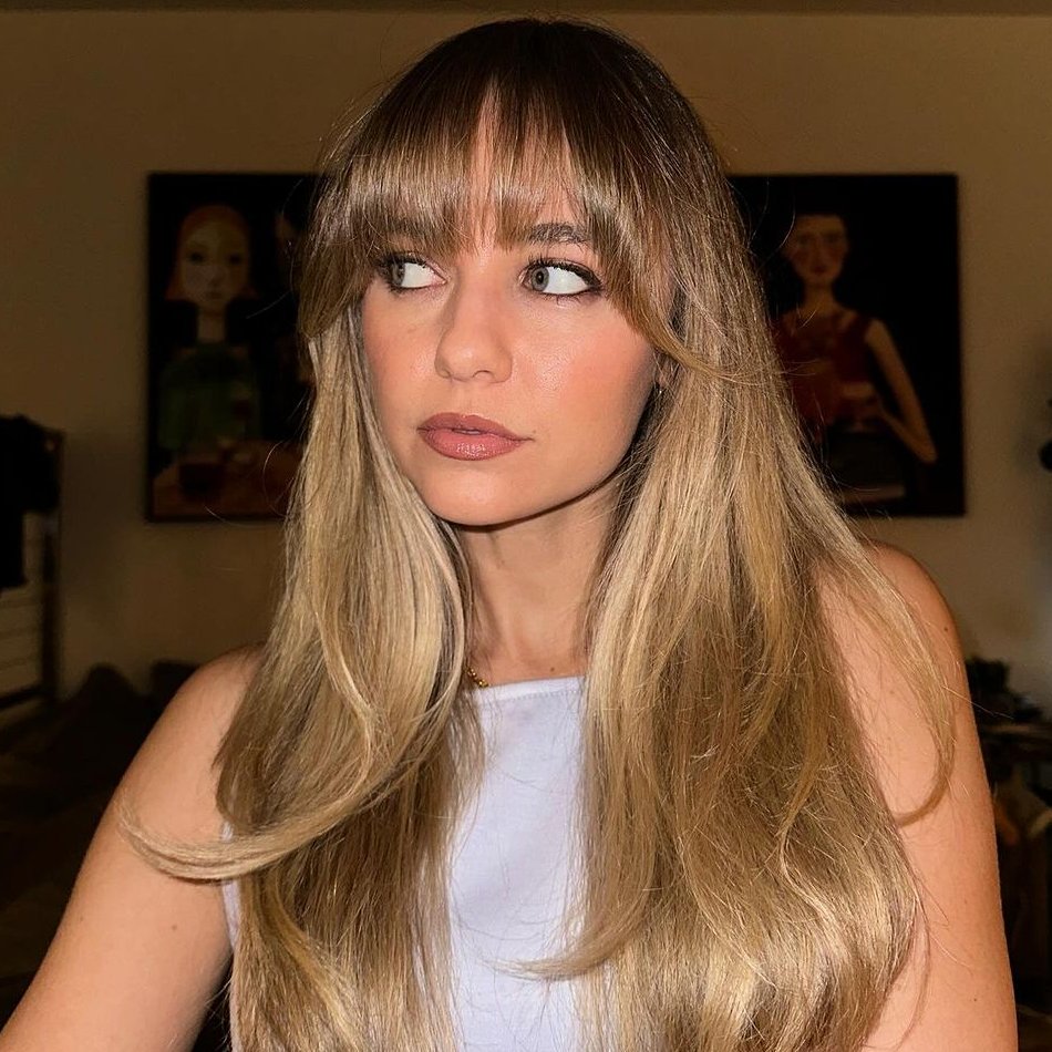 corte em U para cabelo longo liso rosto redondo