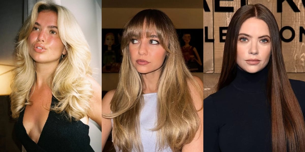 corte reto vs corte em camadas para cabelo longo liso