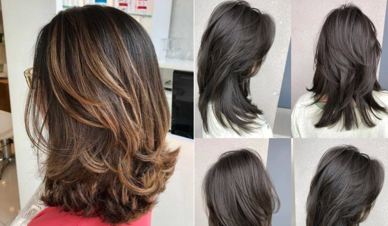 melhor corte de cabelo para rosto redondo e pescoço curto