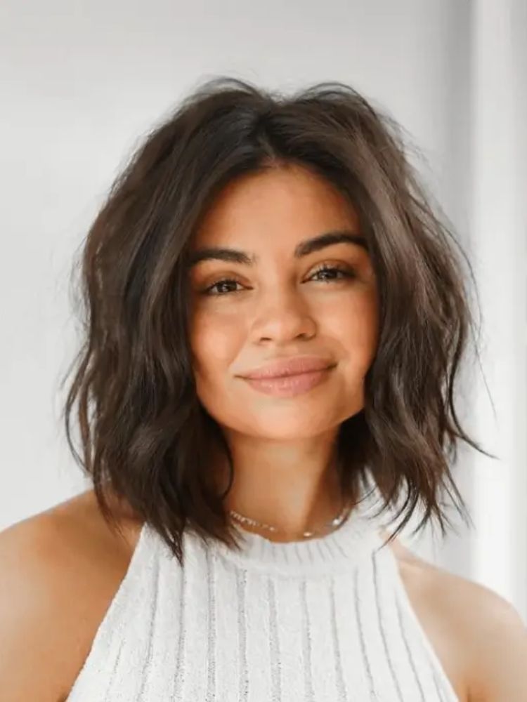 cortes de cabelo para rosto redondo que emagrecem o rosto