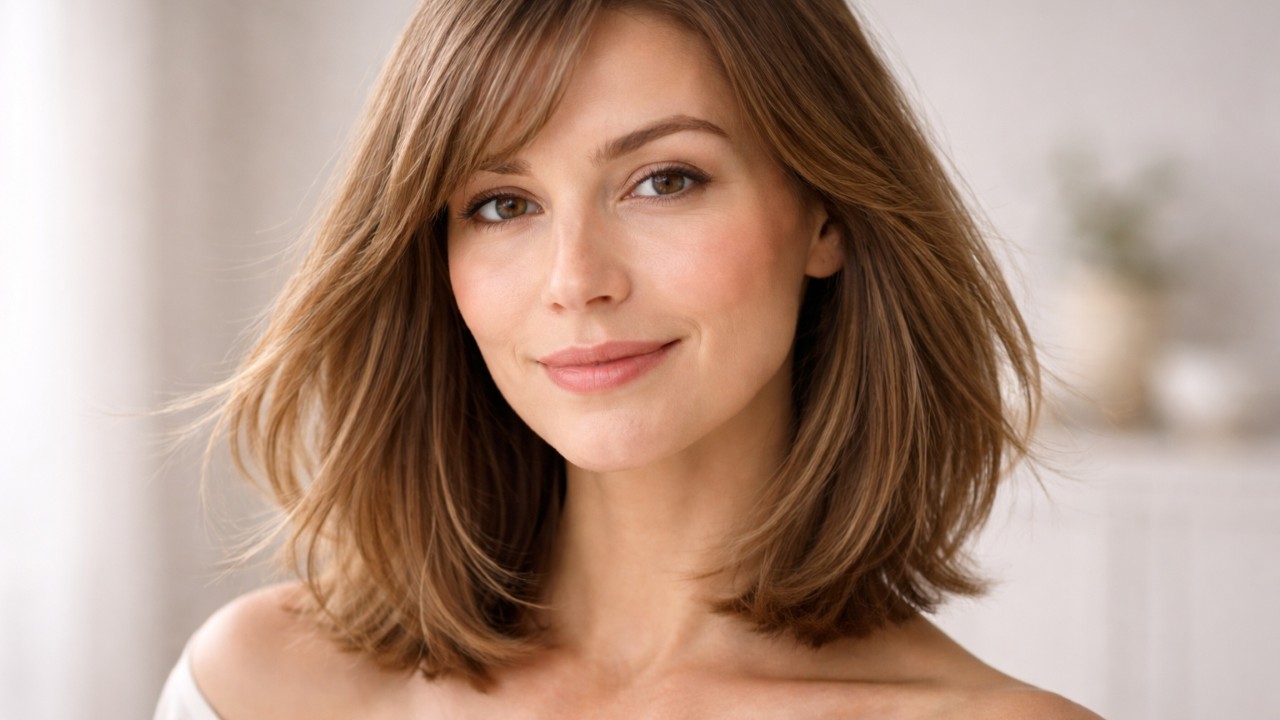 corte long bob cabelo medio feminino rosto oval