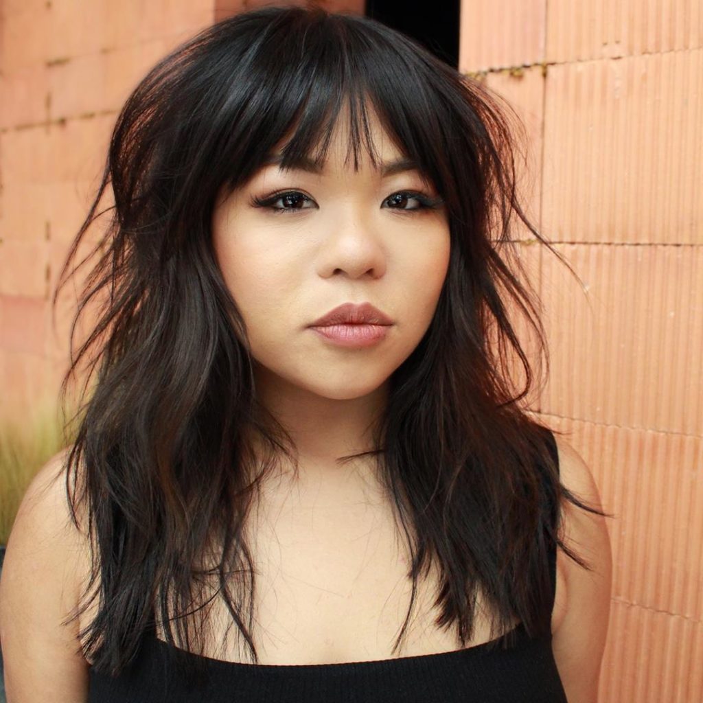 franja bardot vs franja lateral para rosto redondo