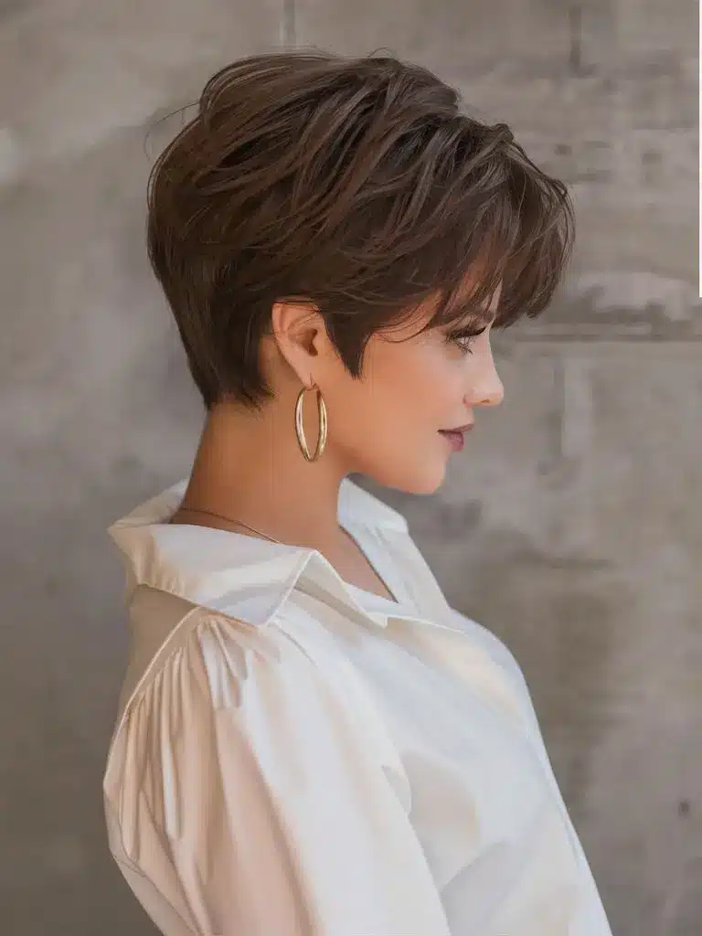 corte pixie para rosto quadrado