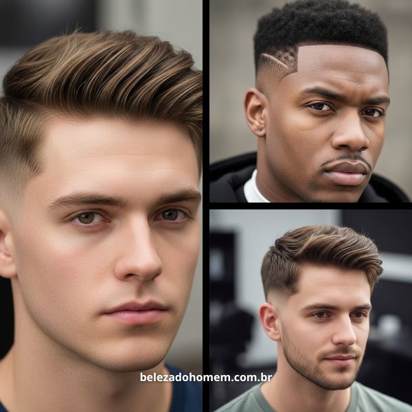 corte social vs corte degradê cabelo liso