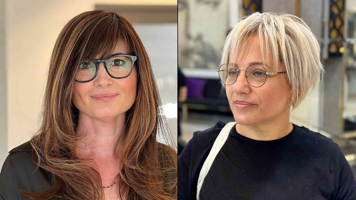 cortes de cabelo para quem usa óculos