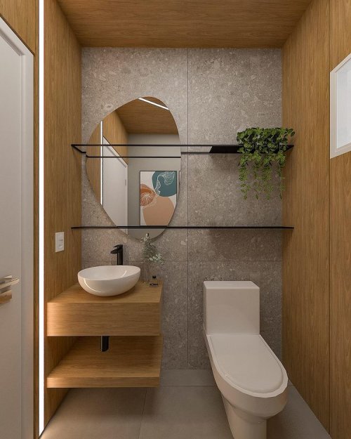 cuba esculpida em porcelanato para banheiro