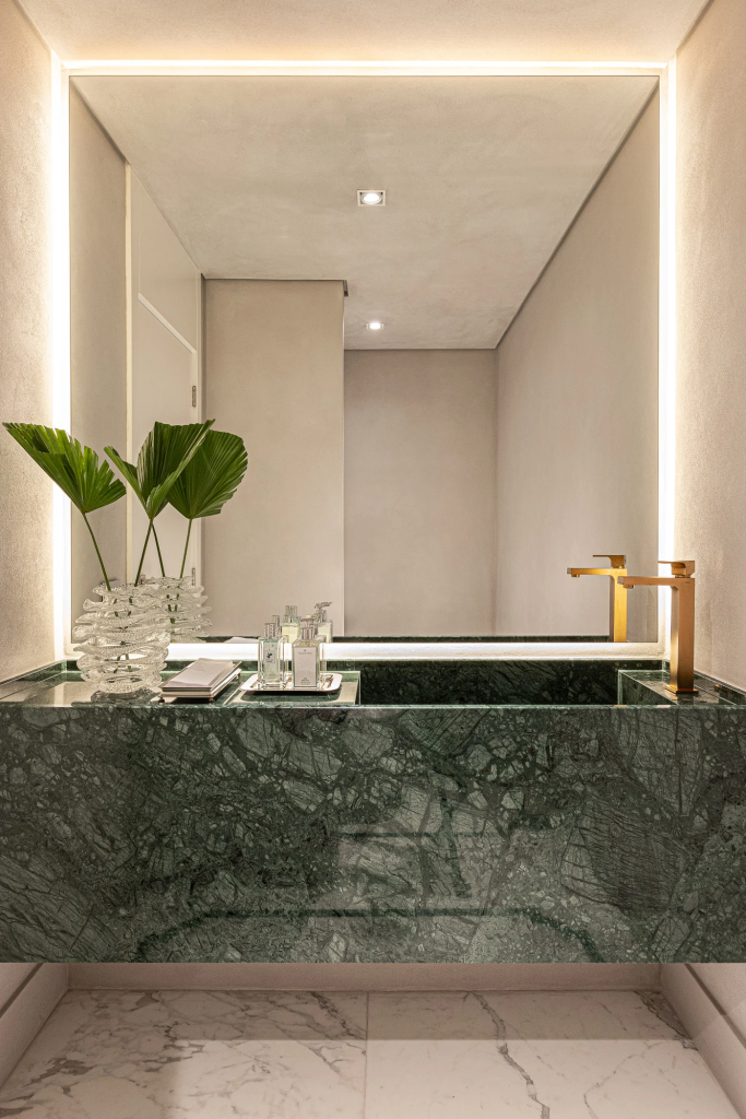 Tendências em Banheiros: A Ascensão das Cubas Esculpidas em Porcelanato